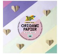 folia 89970 - Premium dépliants 70g/m², Pastell, 20 x 20 cm, 500 Feuilles en 10 Couleurs différentes, pour bricoler, décorer et orner