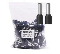 8AWG Wire Ferrule, 250pcs AWG8 Wire ferrules kit for Electric, Industrial, Chemical Industry, Power Control System, etc.