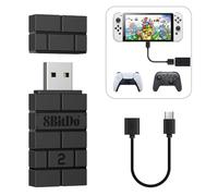 8BitDo Adaptateur USB sans fil 2 pour manette Switch/Switch 2/Pro, câble OTG