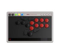 8BitDo All-Button Arcade Controller for Switch & Windows - Bluetooth, 2.4G, Wired Connectivity, Low-profile Mechanical Switches, 4 Programmable Buttons, Hot-swappable PCB