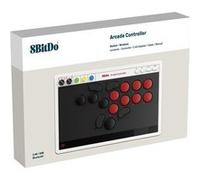 8Bitdo All-Button Arcade Controller for Switch & Windows - Bluetooth, 2.4G, Wired Connectivity, Low-profile Mechanical Switches, 4 Programmable Buttons, Hot-swappable PCB
