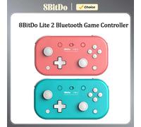 8BitDo Lite 2 contrôleur de jeu sans fil Bluetooth avec manette de jeu de Vibration pour Nintendo Switch Lite Android Raspberry Pi Pink
