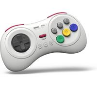 8bitdo Manette Bluetooth 8 Boutons M30, Couleur Blanche/White Compatible Sur Switch, Android & Pc