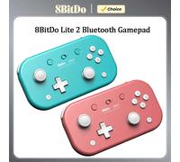 8BitDo-Manette de jeu Bluetooth Lite 2 avec vibration, manette de jeu sans fil pour Nintendo Switch Lite, Android Raspberry Pi Pink