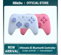 8Bitdo Ultimate 2C Bluetooth Controller for Switch, Wireless Controller with 6-Axis Motion Control, Rumble Vibration, Refined D-Pad and Bumpers, and Hall Effect Joysticks (Blue)