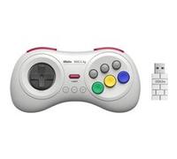 8bitdo Manette sans fils 8 boutons, couleur Blanche/White compatible sur Switch, Sega Genesis mini & Mega Drive mini G