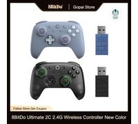 8BitDo nouveau contrôleur de jeu sans fil Ultimate 2C pour PC, Windows 10, 11, Steam Deck, Raspberry Pi, accessoires de manette de jeu Android Mint