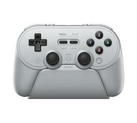 8BitDo Pro 3 Bluetooth Controller for Switch/Switch 2 - TMR Joysticks, Swappable ABXY Buttons, Pro Back Buttons, Charging Dock, Hall Effect Triggers, for Windows, Apple, SteamOS, Android - Gray