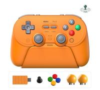 8BitDo Pro 3 Manette Bluetooth pour Switch/Switch 2, Joysticks TMR, Boutons Arrière Pro et R4/L4 Programmables, Gâchettes Hall/Tactiles,Boutons ABXY Interchangeables,pour Windows,Apple,SteamOS,Android