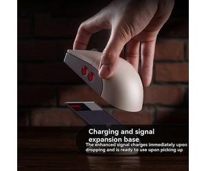 8BitDo Retro R8 Mouse with PAW 3395 Optical Sensor DPI 26K Wireless 4K Polling Mouse with Charging Dock Programmable