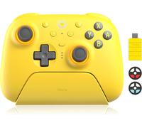 8Bitdo Ultimate 2 Bluetooth Controller avec Joysticks TMR pour Switch, PC Windows, Manette de jeu avec Gâchettes à Effet Hall/Tactiles Commutables, Anneau Lumineux RGB, Station de Recharge