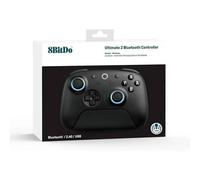 8Bitdo Manette Bluetooth Ultimate 2 – Switch & Windows, joysticks TMR, Hall/Tactile, Vibration Noire