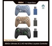 8BitDo Ultimate 2C contrôleur de jeu sans fil Joystick à effet Hall pour PC, Windows 10, 11, Steam Deck, Raspberry Pi, Android Brownie