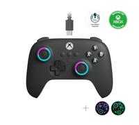 8Bitdo Ultimate C Contrôleur filaire avec anneau d'éclairage RVB - Gris foncé