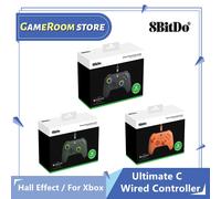 8BitDo Ultimate C contrôleur filaire manettes à effet Hall manette de jeu USB avec pour Xbox série X/S, Xbox One et PC Windows 10/11 Green with Bag
