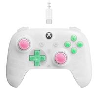 8Bitdo Manette Ultimate Mini – filaire, anneau RGB, joysticks & gâchettes Hall – Blanc translucide