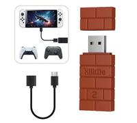 8BitDo USB Wireless Adapter 2, Adaptateur Bluetooth avec Câble OTG pour Système Switch/2, Windows 10, PS Classic, Android, Raspberry Pi, Retrofreak pour Manette Xbox Series, JoyCon,Switch Pro, PS5/4/3