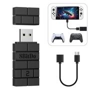 8BitDo USB Wireless Adapter 2, Adaptateur Bluetooth pour Système Switch/2, Windows 10, PS Classic, Android, Raspberry Pi, Retrofreak, Compatible avec Manette Xbox Series, JoyCon, Switch Pro, PS5/4/3