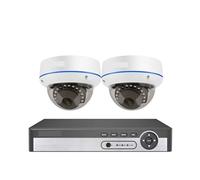 8CH 5MP POE dôme système de caméra sécurité IP Anti-vandalisme intérieur Maison CCTV Enregistrement Surveillance Kit Protection(2T,8CH NVR 2PCS Cameras)