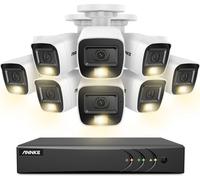8CH DVR Système de sécurité CCTV, Résolution 5MP Ultra HD, Vision nocturne infrarouge, Caméra 3K CMOS-b, Aucune
