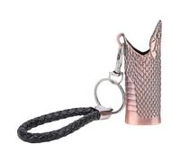 8cm Metal Lighter Case, Secure Hold with Vintage Engravings for Bic Lighters Sleeve Metal Casing During Travel Parties and Bars (Red Bronze)