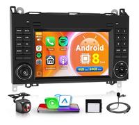 8Core 4G+64G Sans Fil Carplay Android Autoradio pour Mercedes Benz A/B Class W169 W245 B200 W639 Vito Viano W906 Sprinter 8 Pouces Autoradio Android Auto GPS Navi WiFi Bluetooth FM/RDS Caméra de Recul