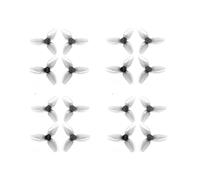 8CW 8CCW HQProp T2.2x2x3 Hélice à 3 pales de 2, Pouces for Drone BETAFPV Pavo20 Pro FPV, pièces de Course avec Arbre de 55,9 mm et 1,5 mm, Lot de 16