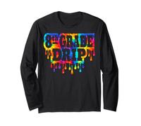 8e année Drip Back to School Huitième année Enfants Garçons Filles Manche Longue