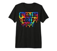 8e année Drip Back to School Huitième année Enfants Garçons Filles T-Shirt Haut de Gamme