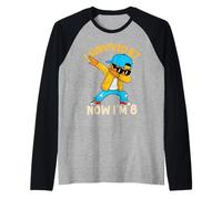 8e Anniversaire 67 Six Seven Dabbing Boy I'm 8 Year Old Bruh Manche Raglan