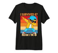 8e Anniversaire 67 Six Seven Dabbing Boy I'm 8 Year Old Bruh T-Shirt Haut de Gamme