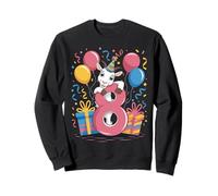 8e anniversaire chèvre pour garçon fille 8 ans huitième huit chèvre Sweatshirt