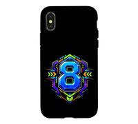 8e Anniversaire Gamer Boy 8 Ans Gaming Party Coque pour iPhone X/XS