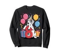 8e anniversaire garçon fille 8 ans huit dogue allemand Sweatshirt