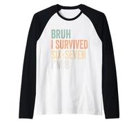8e Anniversaire Six Seven Boy I'm 8 Year Old Bruh 6 7 Bday Kids Manche Raglan