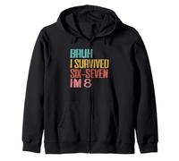 8e Anniversaire Six Seven Boy I'm 8 Year Old Bruh 6 7 Bday Kids Sweat à Capuche