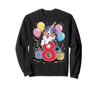 8ème anniversaire garçon fille 8 ans huit berger australien Sweatshirt