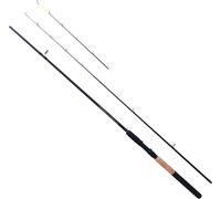 8ft 2 Piece Fishing Rod With 2 Tips - 80g Casting Weight & 5oz Quiver Tips - Ideal For Groundfish Feeding [12-20f240]
