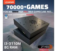 8G Ram 2T Rom nouvelle mise à niveau dispositif de jeu rétro plus de 70000 jeux pour Wii 260 PS2 DC PSP GAMECUBE 2T chargé X8 Pro Console Windows 11 black 500G HDD S