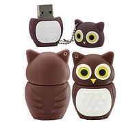 8GB Chouette Forme des clefs USB, Stylo Drive Memoria Flash Reste pendrives Disque Flash USB clé USB u Disk clé USB USB 2.0 Pen Drive pendrive (Brown)