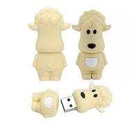 8GB Clé USB 2.0 Cartoon 12 Animaux Symboliques - Dispositif de Stockage Externe Mémoire Flash (Les Moutons)