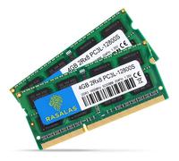 8GB Kit 2x4GB PC3-12800S RAM DDR3L-1600MHz SODIMM 4GB DDR3 1600 2Rx8 PC3L-12800S 1.35V 204-Pin CL11 Dual Rank Laptop Memory