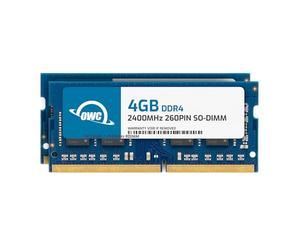 8GB OWC PC4-19200 2400MHz DDR4 CL17 SO-DIMM Memory Kit (2 x 4 Go)
