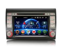 8GO+128GO 8-Core Android 16 Autoradio CarPlay DVD pour Fiat Bravo 2007-2014 | 7 pouces 2Din Bluetooth Radio Supporte GPS sans fil Android Auto DAB+ WiFi DSP RDS USB CD écran tactile SWC Canbus FM
