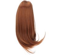 8in à 9in perruque de cheveux de poupée haute température fibre -Mesh Long Curly remplacement pour 1/3 pourpre