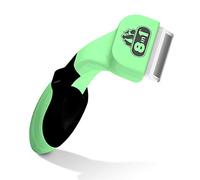 8in1 Coat DeShedder Brosse à sous-poil Vert pour petits chiens Poils courts et longs