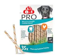 8in1 Delights Bâtonnets dentelés torsadés pour chien (>1 kg) - 35 pièces
