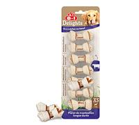 8in1 Os à mâcher pour chien Delights Beef XS (108733) garni de bœuf