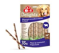 8in1 Delights Twisted Sticks Bœuf 35 Bâtonnets