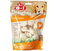 8in1 Os à mâcher Delights XS – Garni de poulet – 14 pièces – Pour chien 2–12 kg